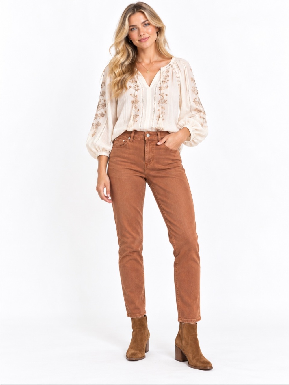 Liverpool Los Angeles Skinny Jeans DP Cinnamon Size 8